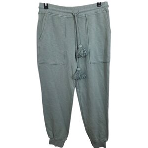 Ulla Johnson Charley Tassel Pants Sweatpants Green Size Large